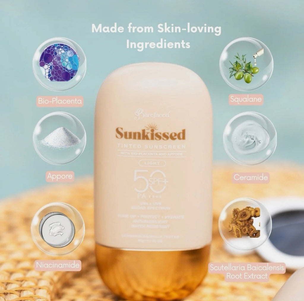 Bareface Sunkissed Tinted Sunscreen Spf 50 Pa+++