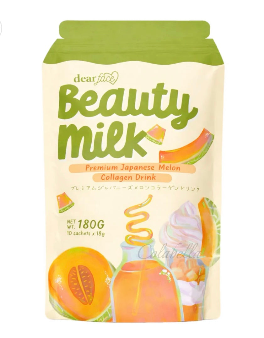 Dear Face Beauty Milk Japanese Milk Melon Collagen Drink