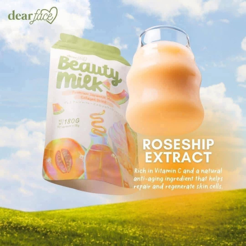 Dear Face Beauty Milk Japanese Milk Melon Collagen Drink