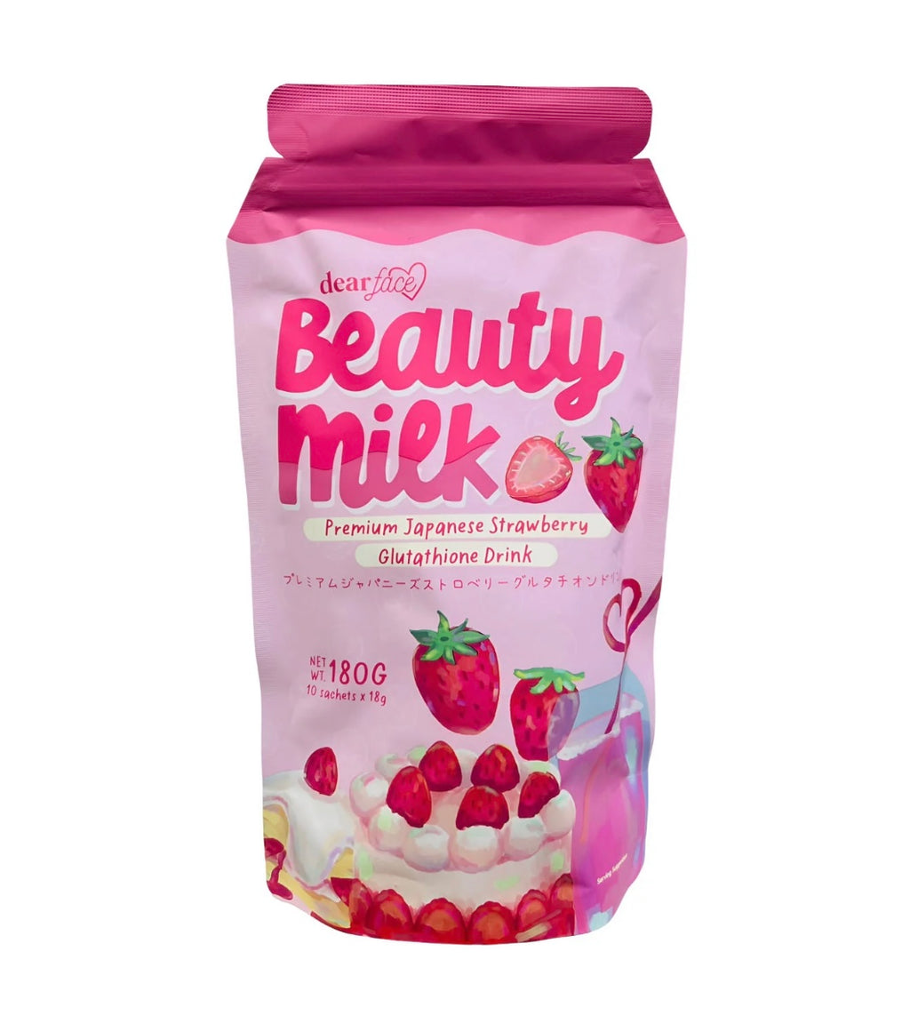 Dear Face Beauty Milk Japanese Strawberry Glutathione Drink
