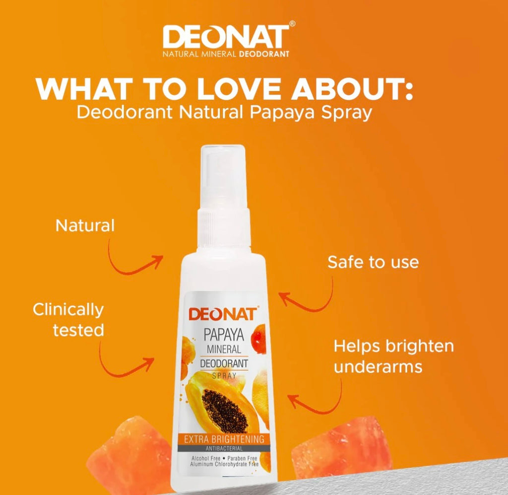 Deonat Papaya Mineral Deodorant Spray