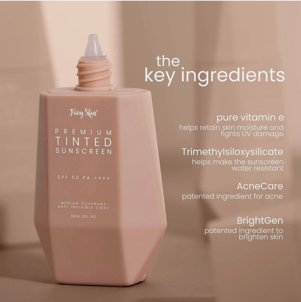 Fairy Skin Premium Tinted Sunscreen Spf50