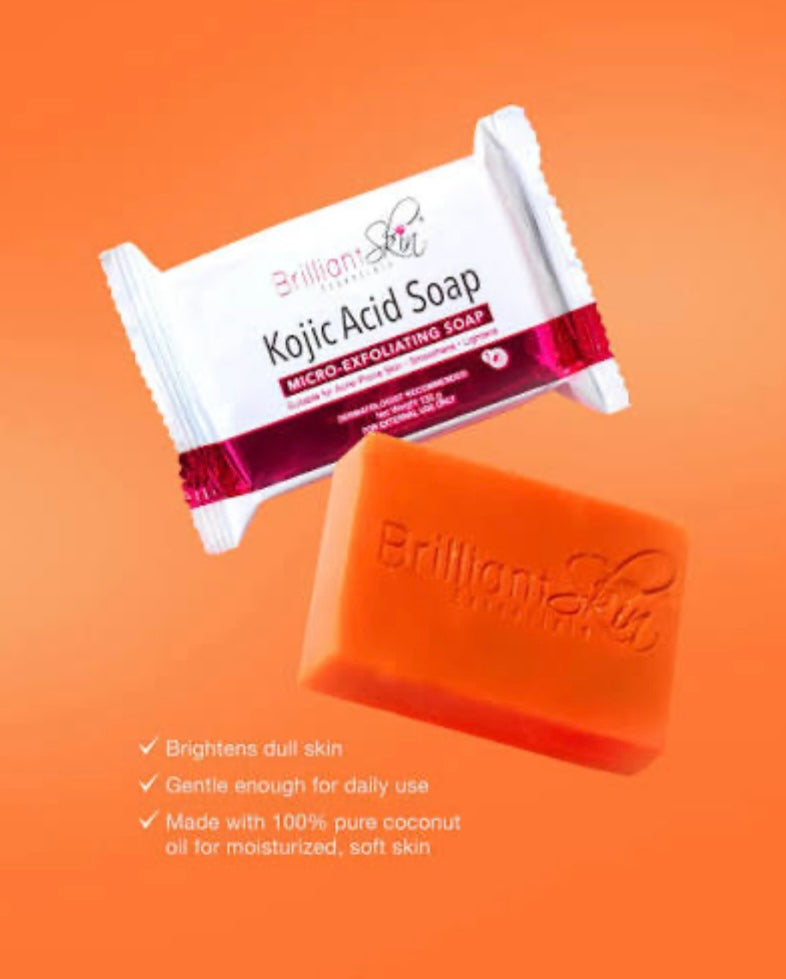 Brilliant Skin Kojic Acid Soap by 3 bars
