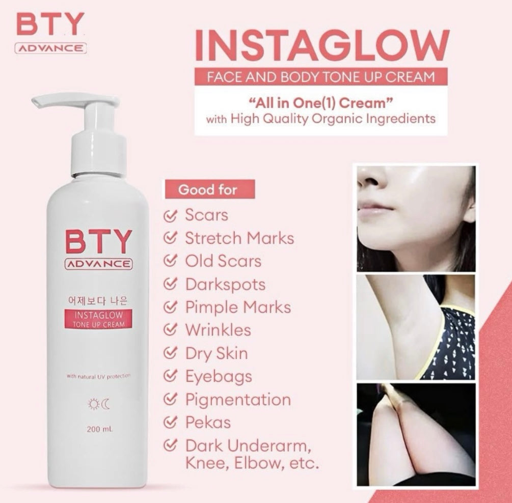 BTY Advanced Insta Glow Tone Up Cream 200ml