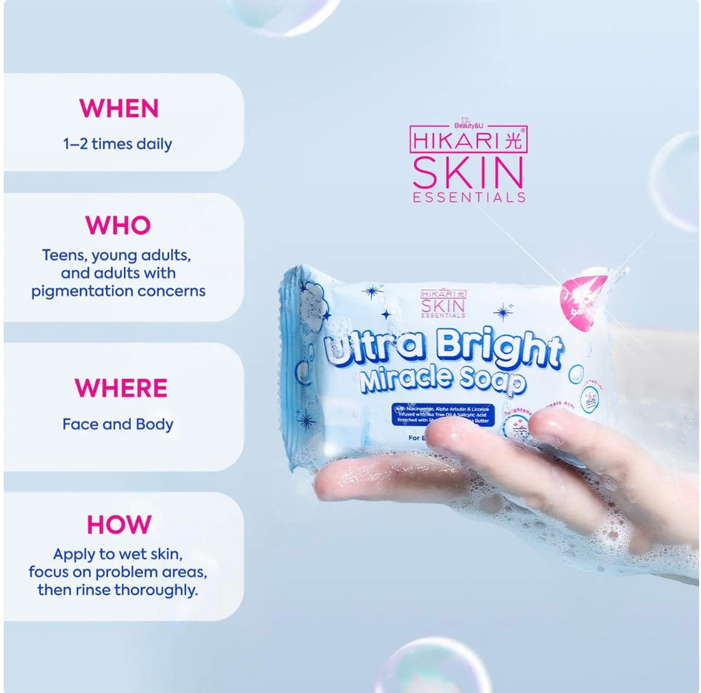 Hikari Skin Ultra Bright Miracle Soap 5 bars