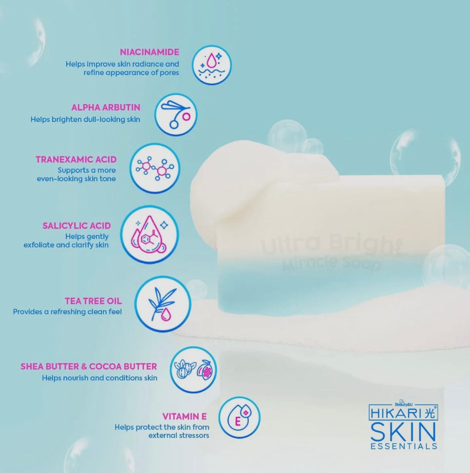 Hikari Skin Ultra Bright Miracle Soap 5 bars