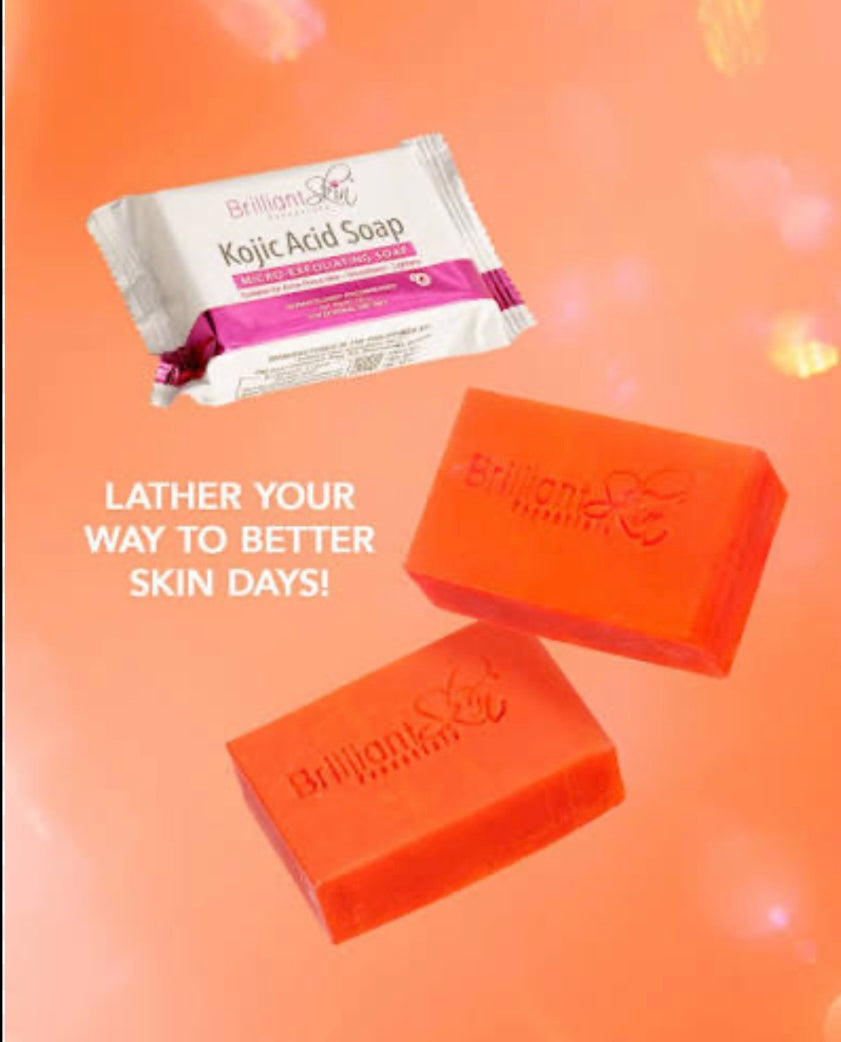Brilliant Skin Kojic Acid Soap by 3 bars