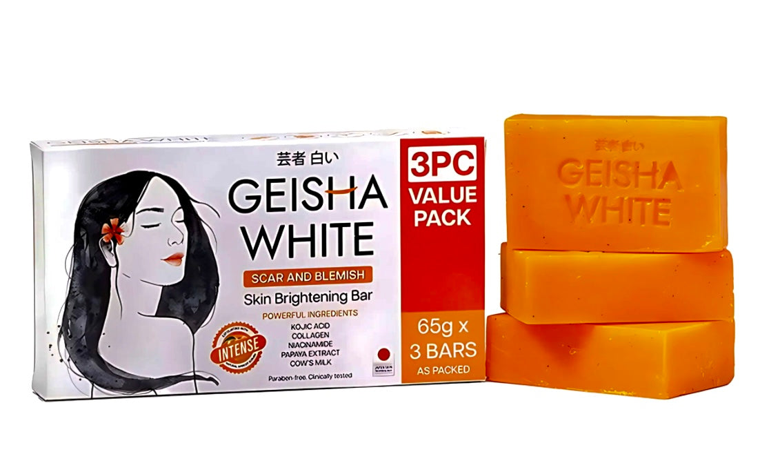 Geisha White Soap 3 pieces bars