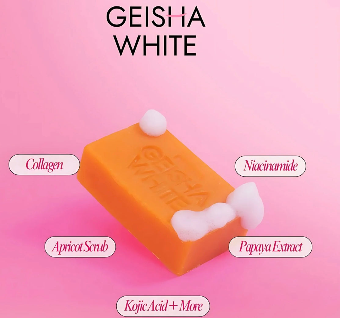Geisha White Soap 3 pieces bars