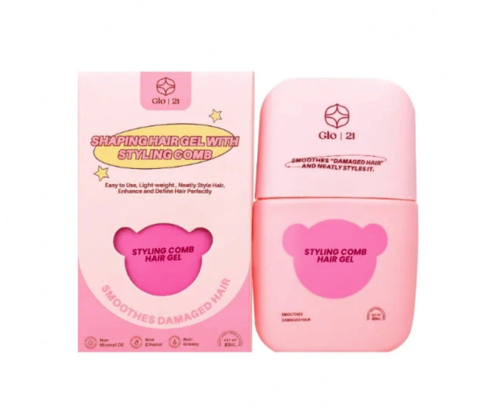 Glo21 Shaping Hair Gel With Styling Comb