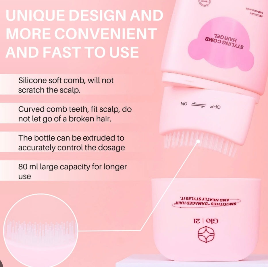 Glo21 Shaping Hair Gel With Styling Comb