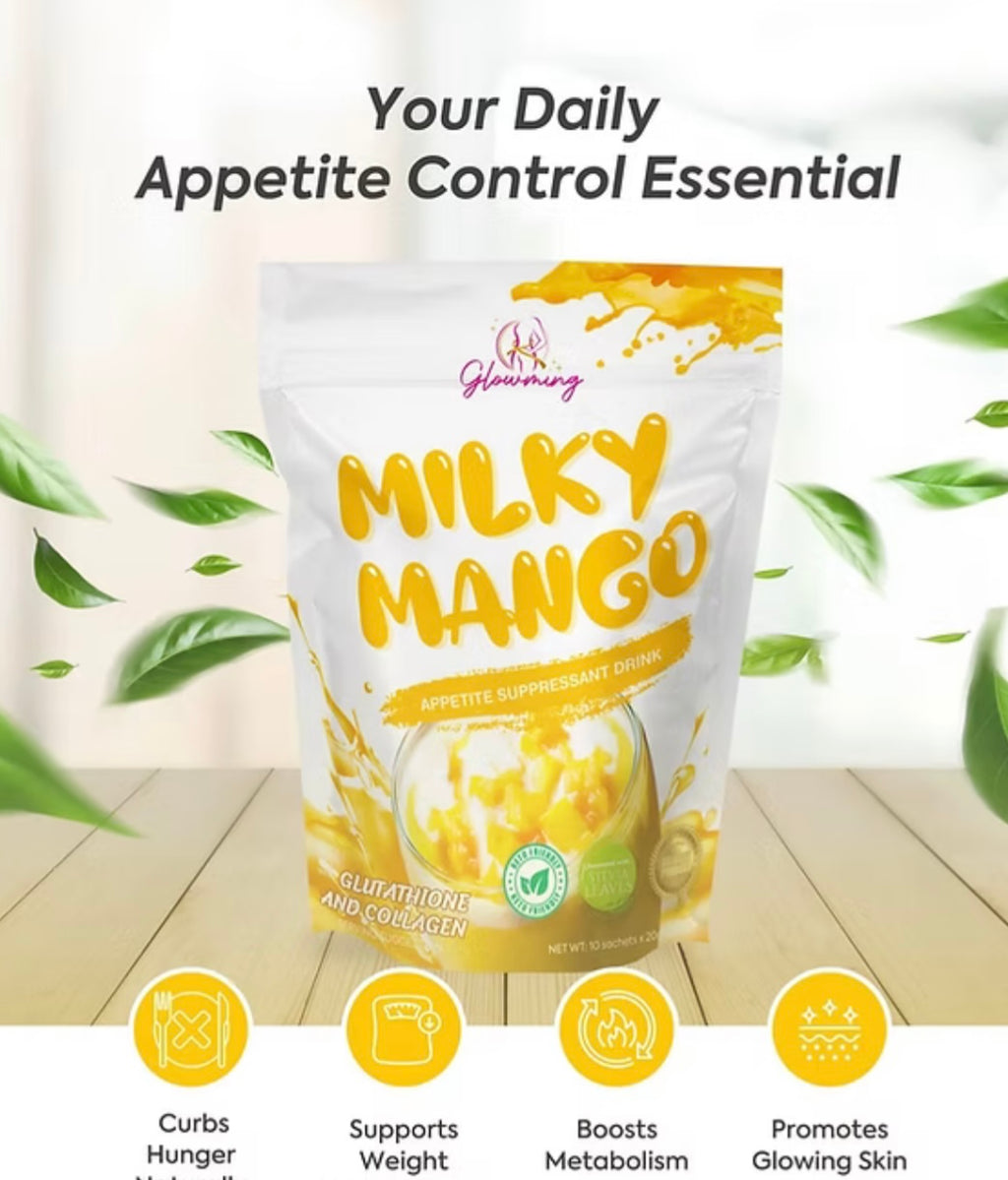 Glowming Milky Mango Powder Drink Glutathione And Collagen