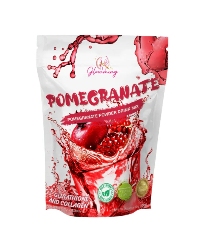 Glowming Pomegranate Powder Drink Glutathione And Collagen