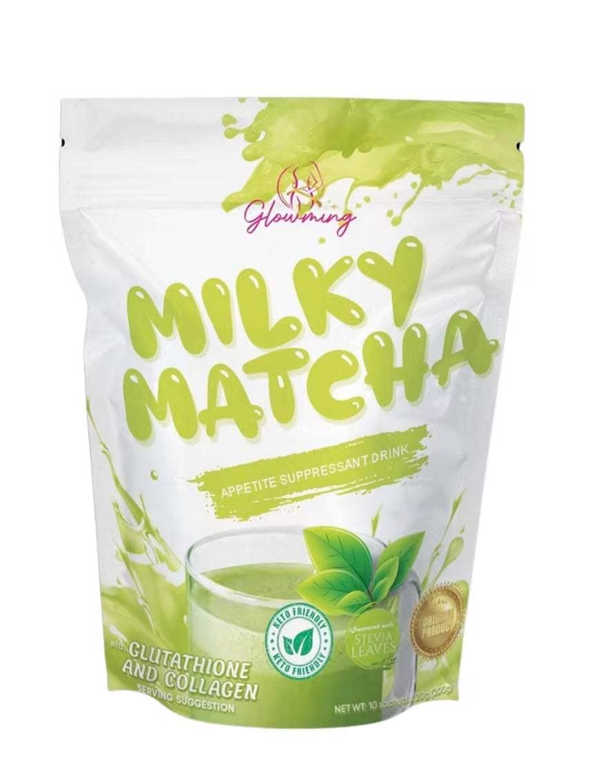 Glowming Milky Matcha Appetite Suppressant Drink and Collagen