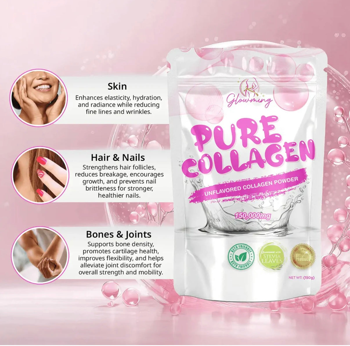 Glowming Pure Collagen Unflavored Powder