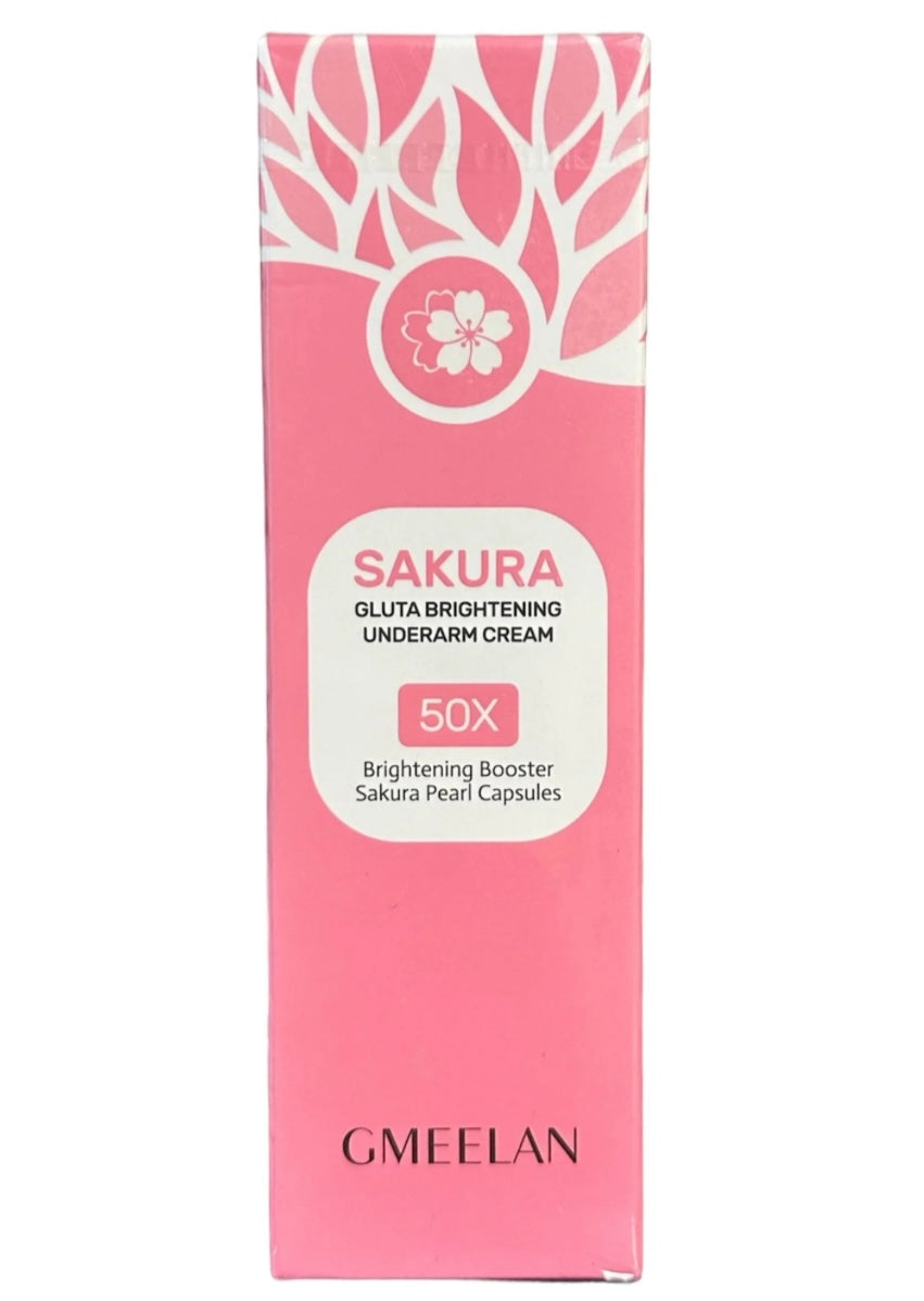 Gmeelan Sakura Underarm Cream 50x Brightening Booster Sakura Pearls