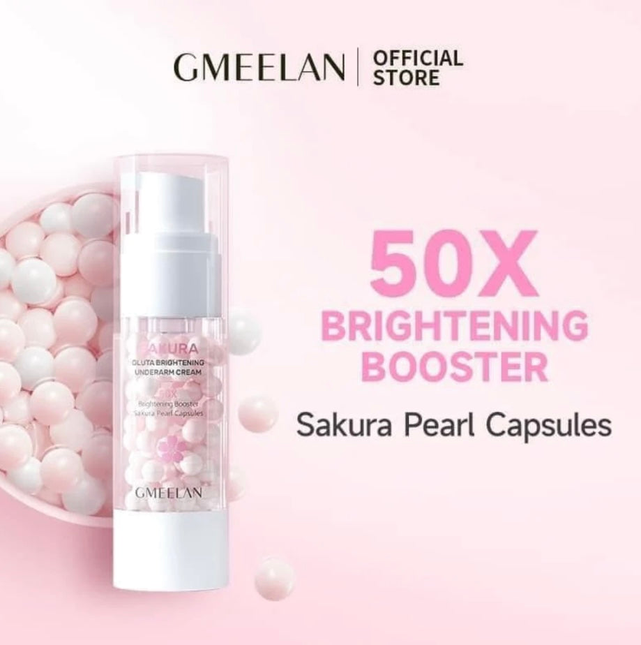 Gmeelan Sakura Underarm Cream 50x Brightening Booster Sakura Pearls
