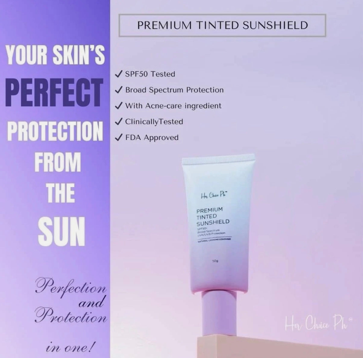 Her Choice Ph Premium Tinted Spd50+