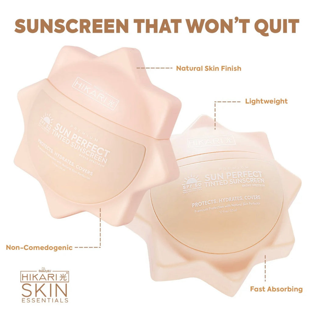 Hikari Skin Sun Perfect Tinted Sunscreen Spf 50+++