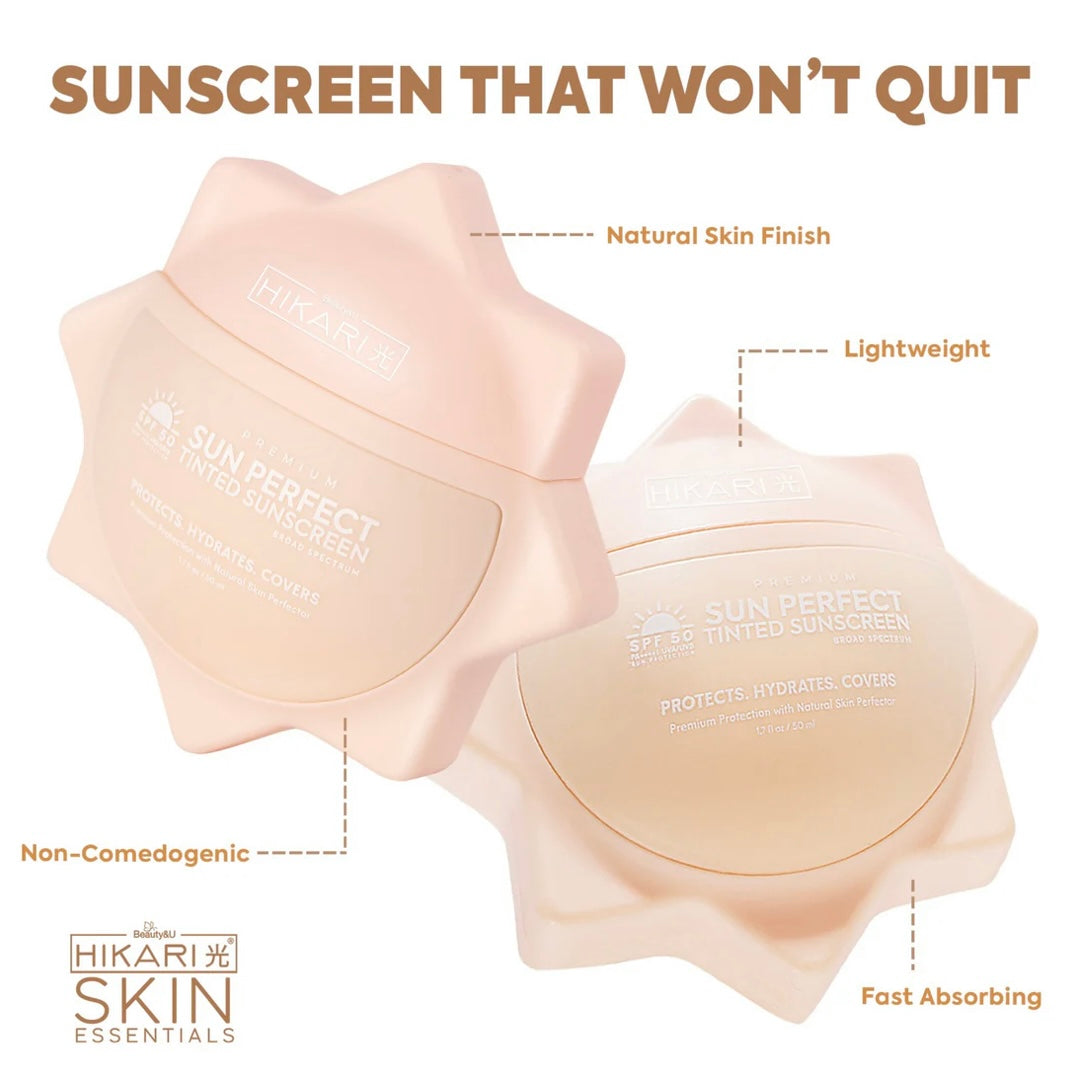 Hikari Skin Sun Perfect Tinted Sunscreen Spf 50+++