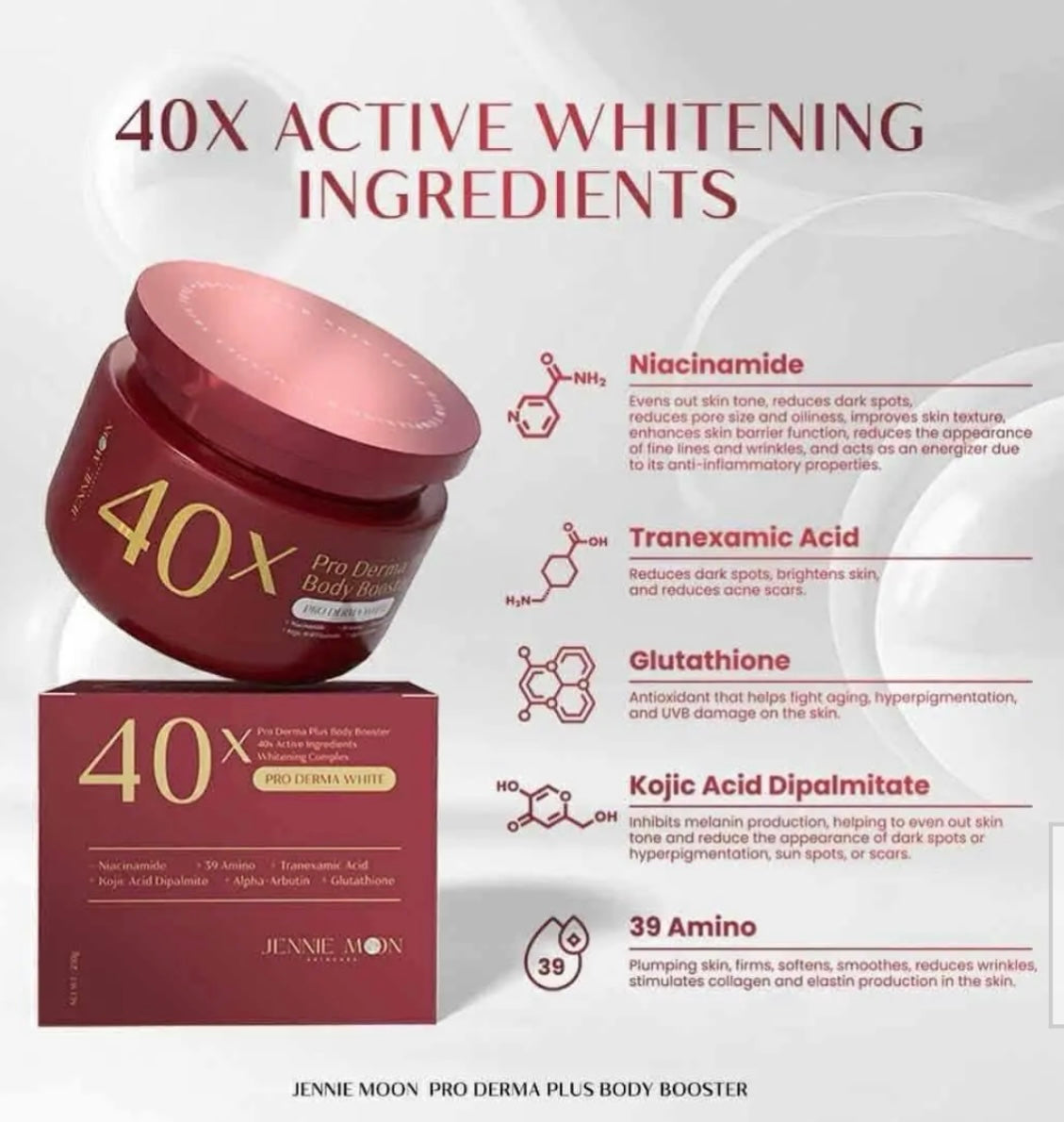 Jennie Moon 40x Pro Derma Body Booster