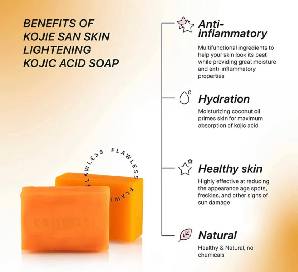 Kojie-San Skin Lightening Kojic Soap 3 Pieces
