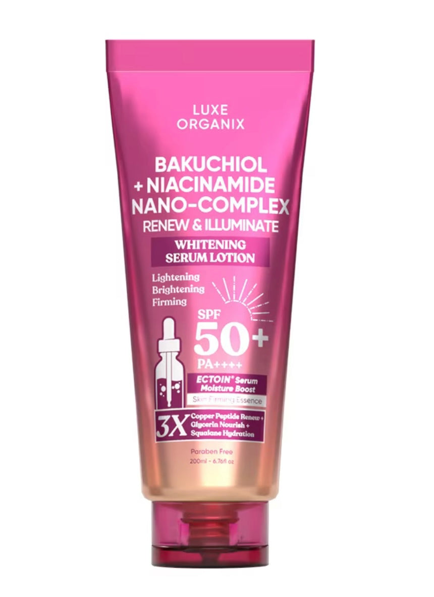 Luxe Organix Bakuchiol + Niacinamide Whitening Serum Lotion