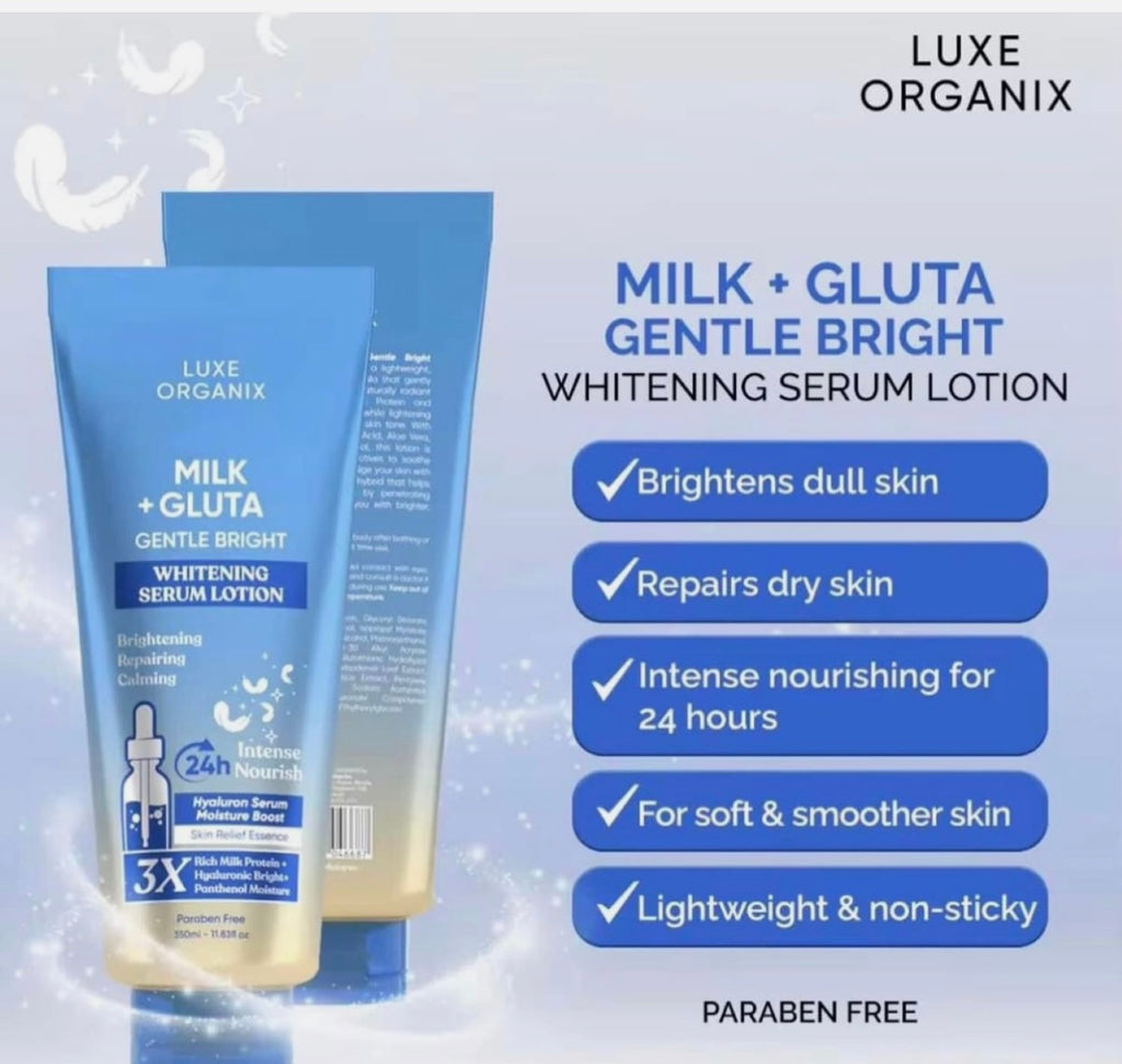 Luxe Organix Milk + Gluta Whitening Serum Lotion