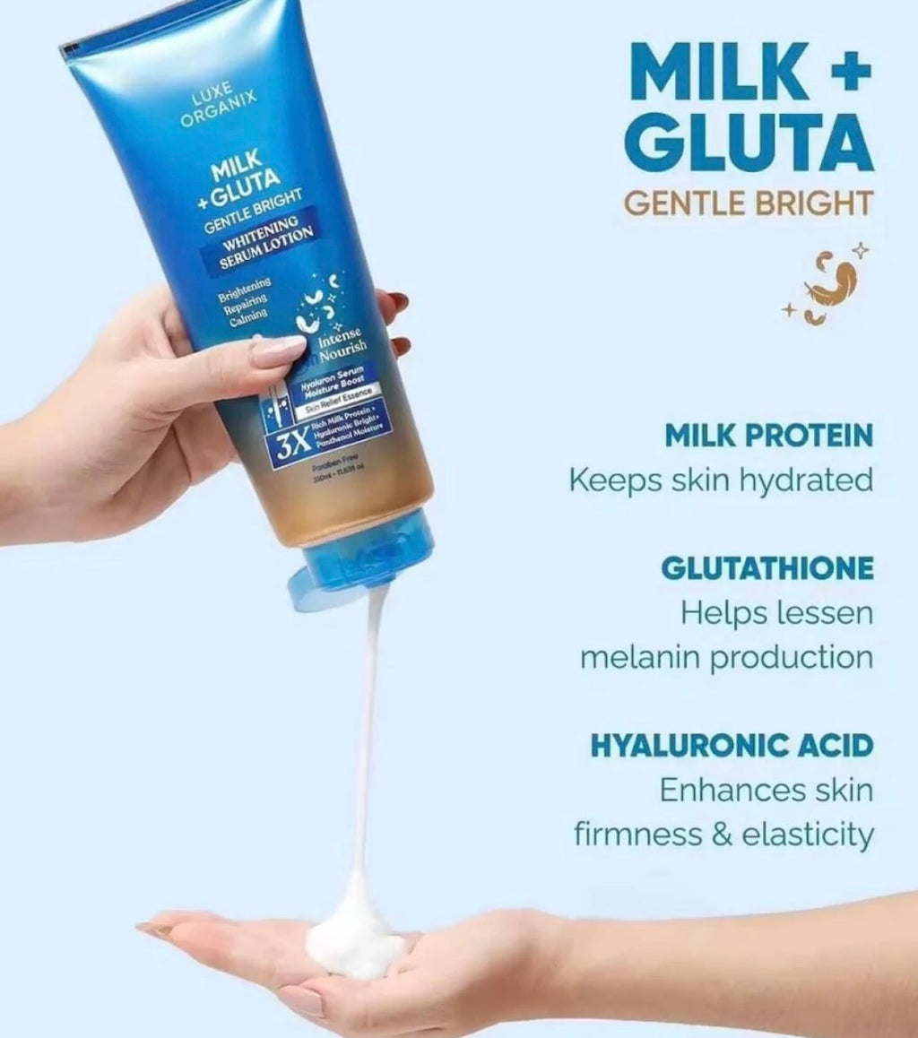Luxe Organix Milk + Gluta Whitening Serum Lotion