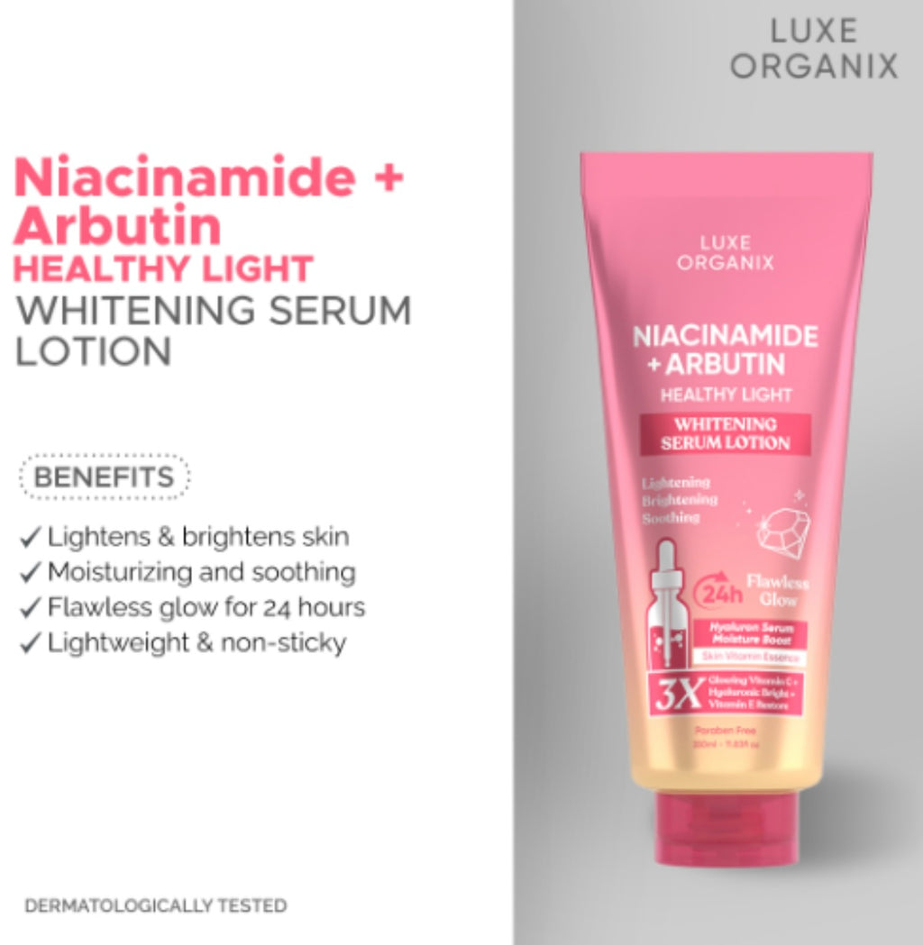 Luxe Organix Niacinamide + Arbutin Whitening Serum Lotion