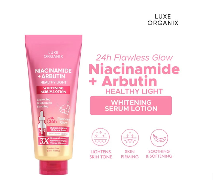 Luxe Organix Niacinamide + Arbutin Whitening Serum Lotion