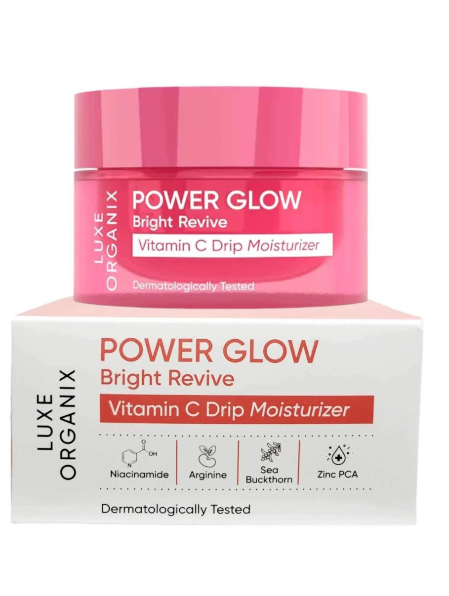 Luxe Organix Power Glow Bright Revive Vitamin C Drip Moisturizer