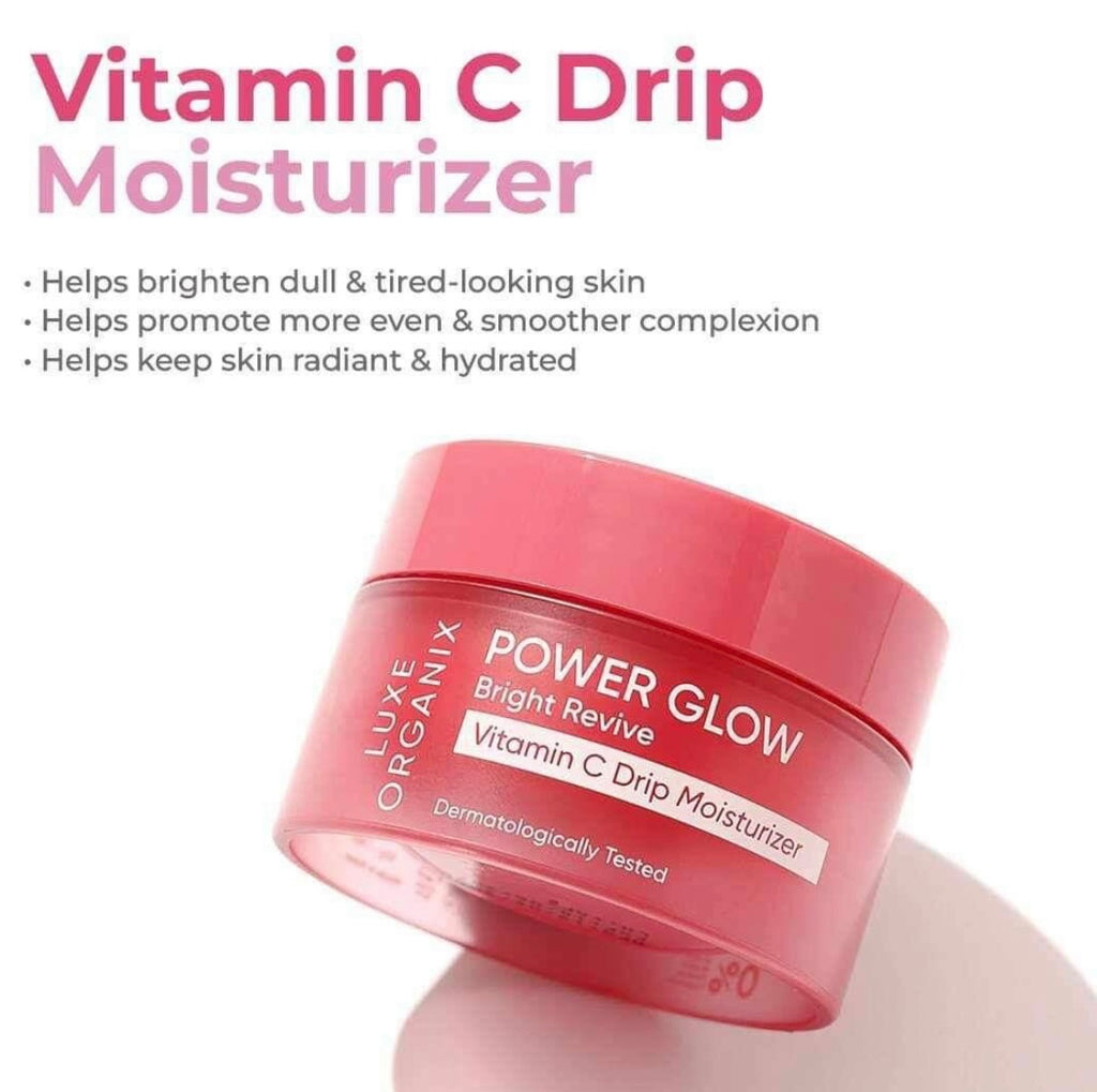 Luxe Organix Power Glow Bright Revive Vitamin C Drip Moisturizer
