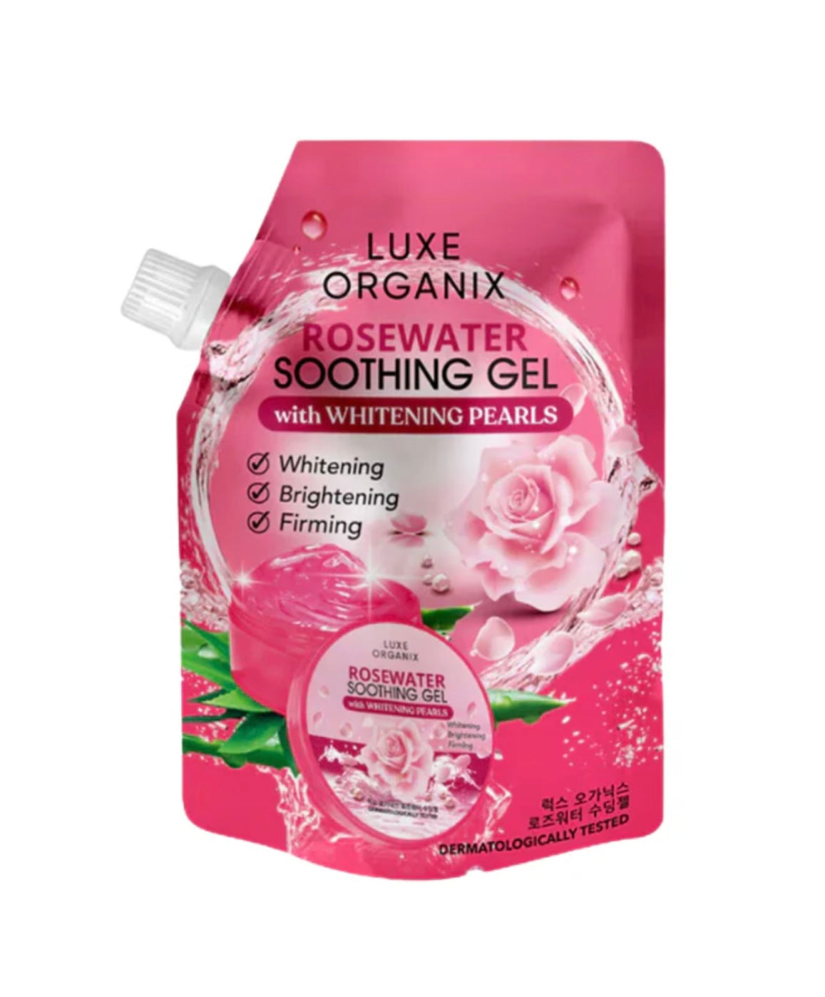 Luxe Organix Rosewater Soothing Gel With Whitening Pearls