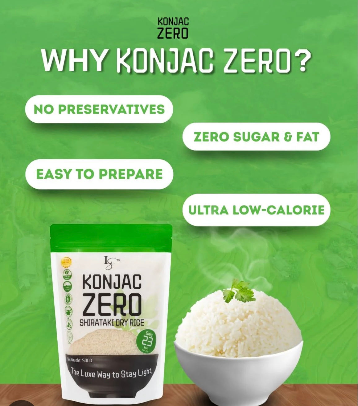 Luxe Slim Konjac Zero Shirataki Dry Rice