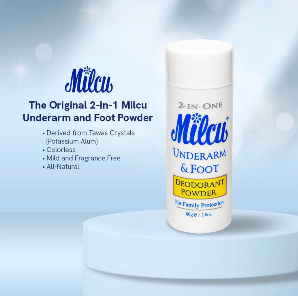 Milcu Underarm & Foot Deodorant Powder