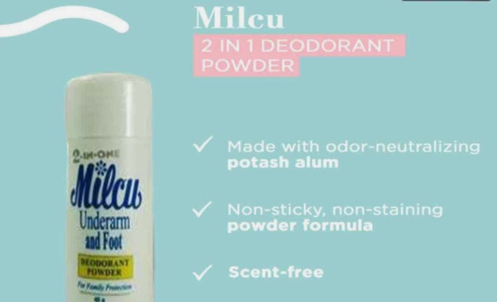 Milcu Underarm & Foot Deodorant Powder