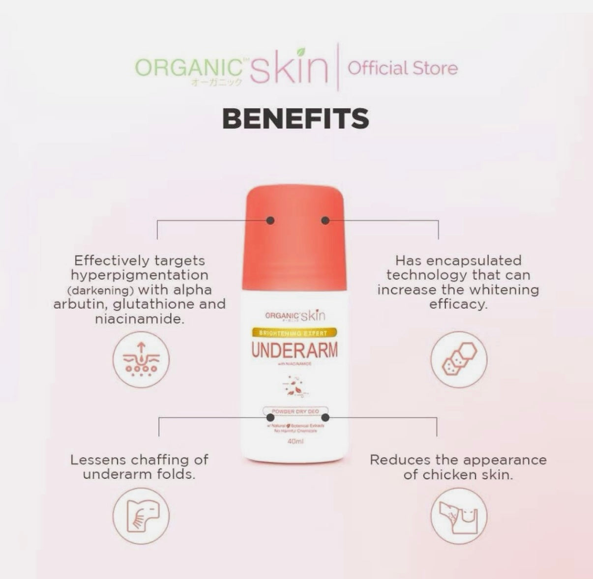 Organic Skin Underarm Deodorant