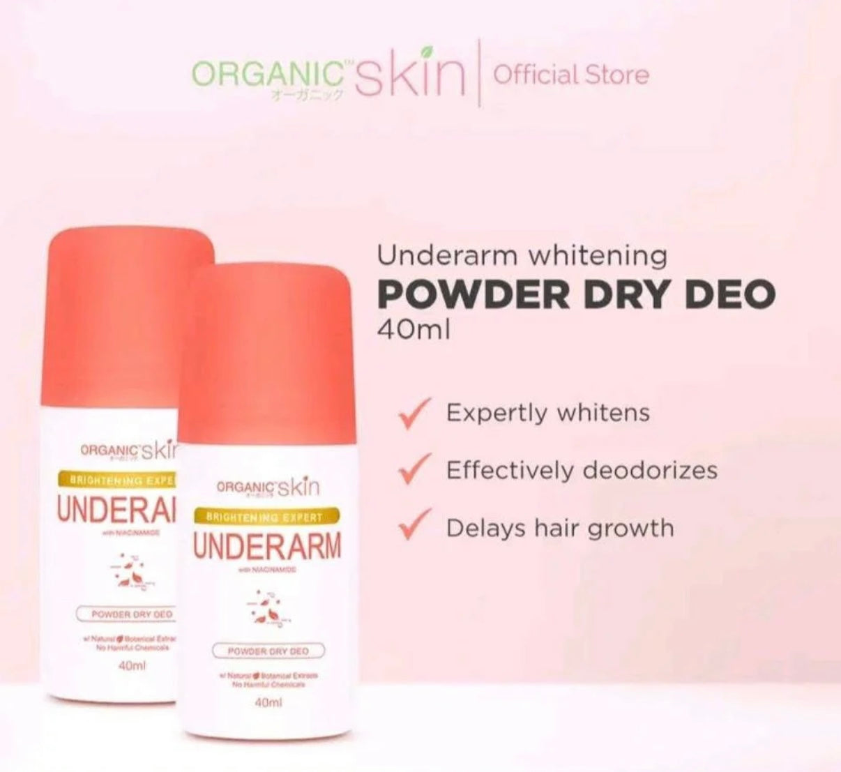 Organic Skin Underarm Deodorant