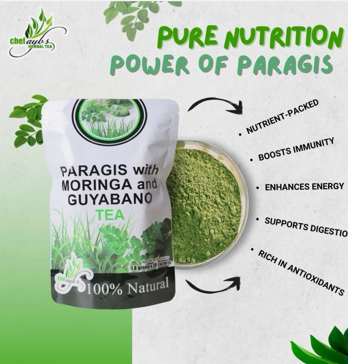 Paragis With Moringa And Guyabano Tea