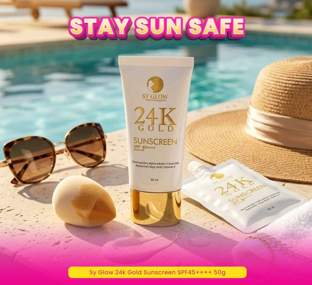 SY Glow 24k Gold Sunscreen Spf 45+++