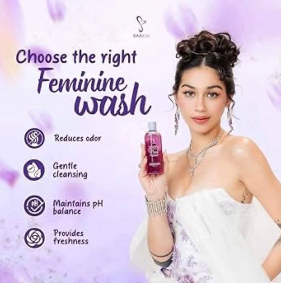 Saskin Kiffy Fied Gentle Wash  With Whitening Intimate Wash