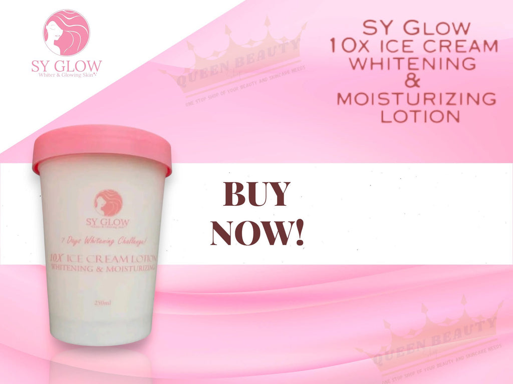 SY Glow 10x Ice Cream Lotion Whitening And Moisturizing SPF75