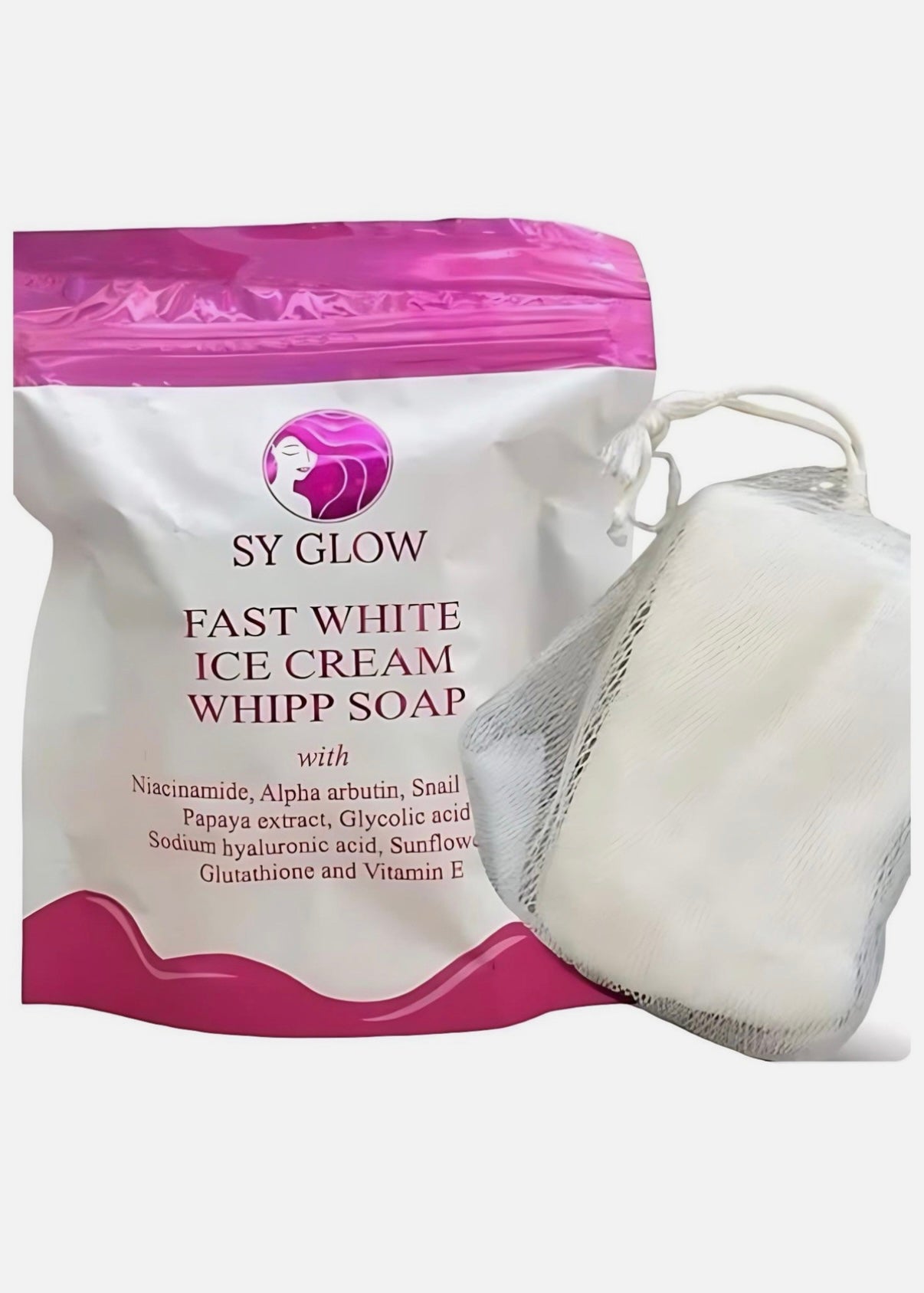 Sy Glow Fast White Ice Cream Whipp Soap