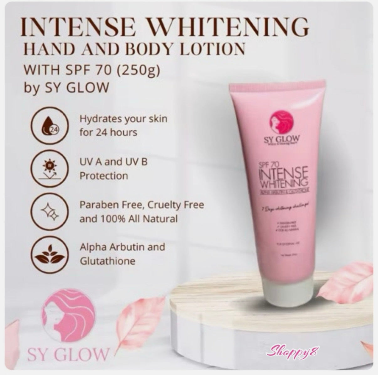Sy Glow Intense Whitening Lotion Spf70