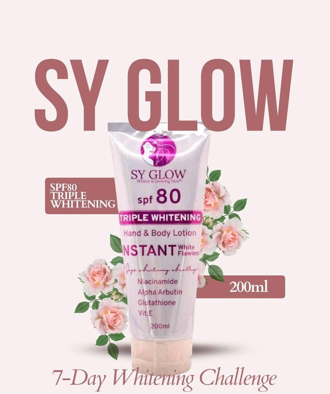 Sy Glow Triple Whitening Lotion Spf80