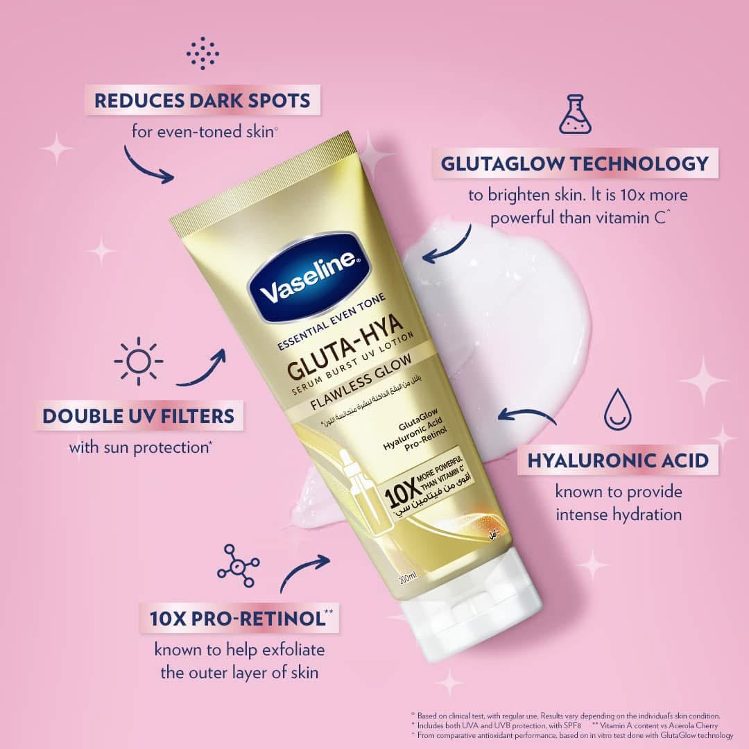 Vaseline Gluta Hya Flawless Glow Serum Lotion